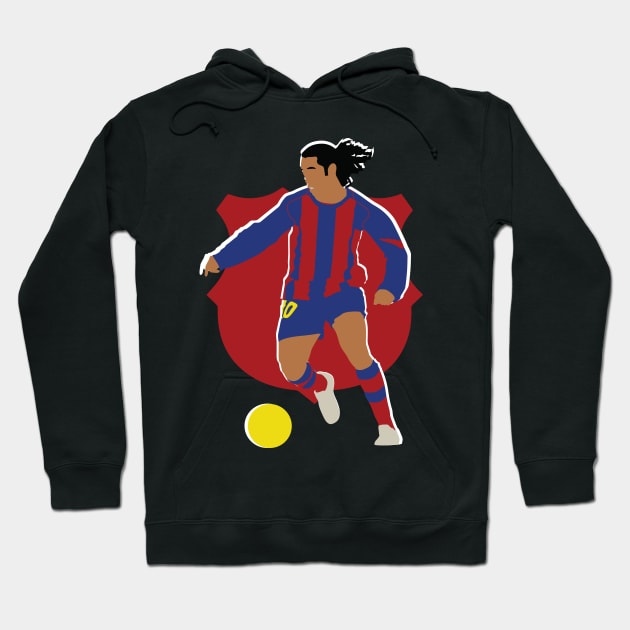 Ronaldinho Barcelona Legend Hoodie by Jackshun